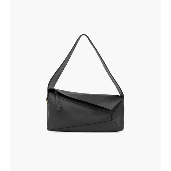 LOEWE Black Puzzle Hobo Bag C-A28299 - Picture 1 of 11